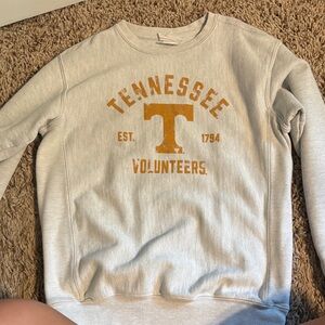 Champion Gray and Orange Tennessee Sweatshirt
